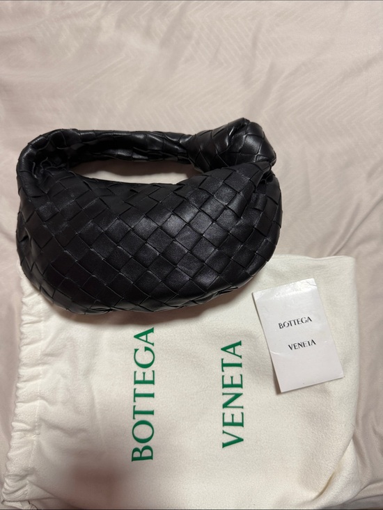 Bottega Veneta Handbags - Bottega Veneta Black Intrecciato Mini Shoulder Pouch